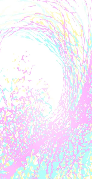 3D roze water spat vortex. Mousturizing heldere aquagolf onderwater vloeibare kunst zee oceaan. Natte borstel natuurlijke textuur. Realistische mariene textuur vector illustratie. — Stockvector