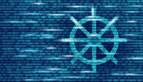 Konteynır bilgisayarı geliştirme uygulaması konsepti. İş dijital açık kaynak programı. Veri kodlama yönlendirme numaraları akış vektör çizgisi çizimi