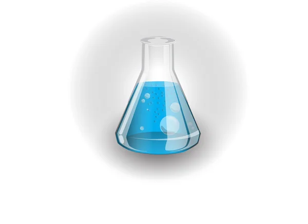 Laboratory glassware of chemicals science vector illustration — Stock Vector