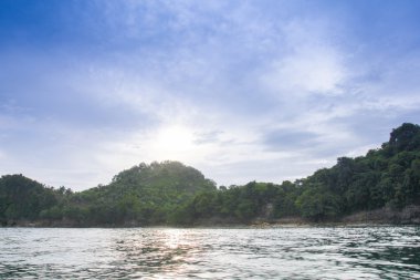 Goa Çin Beach'te Malang, Doğu Java, Endonezya - doğa tatil arka plan