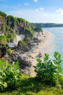 Bali Endonezya 'daki Balangan Sahili - doğal tatil geçmişi