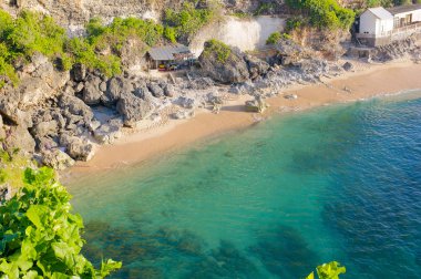 Balangan Beach in Bali Island Indonesia - nature vacation background clipart