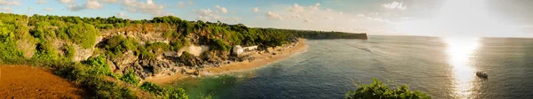 Panorama view of Balangan Beach in Bali Island Indonesia - nature vacation background — Stock Photo, Image