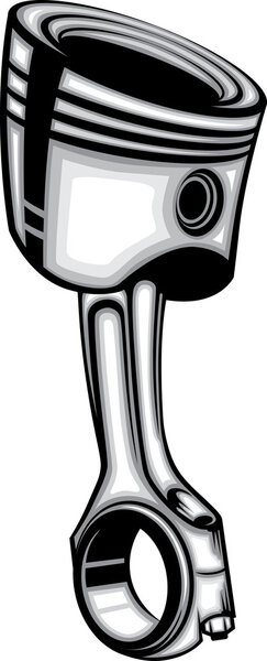 Комплект векторных иллюстраций комплект двигателя поршня металлической зубчатой коробки передач
