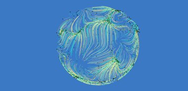 Soyut Girdap Çizgileri Deseni