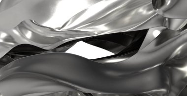 Soyut Gümüş Kumaş Örtü Arkaplan Resmi