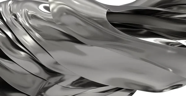 Soyut Metalik Gümüş Kumaş Kurutma Arkaplanı