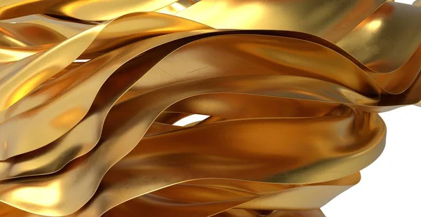 Soyut Altın Dalgalar: Lüks Doku Arkaplanı