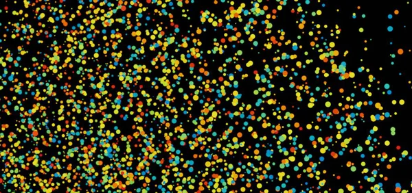 Siyah Üzerine Renkli Baloncuklar