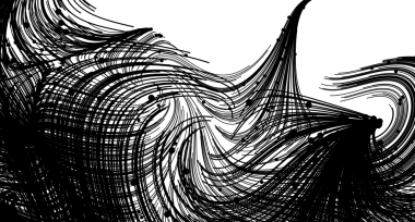 Soyut Siyah Mürekkep Girdapları