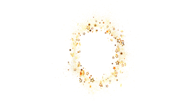 Festivalsel Tasarımlar İçin Altın Yıldız Parıltısı Çerçevesi