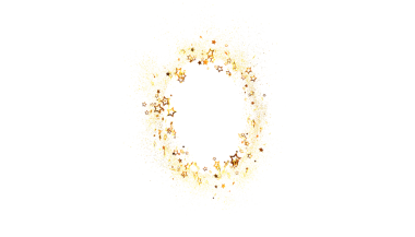 Kutlama için Altın Yıldız Toz Çerçevesi