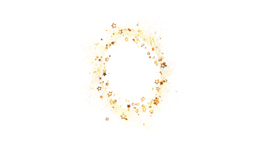 Festivalsel Tasarım için Altın Yıldız Parıltısı Çerçevesi