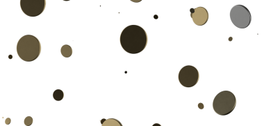 Göksel Kutlama: Göksel Altın Konfeti 'nin Parlak 3D İllüstrasyonu