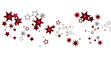 Kırmızı ve Gümüş Yıldızlar Şenlik Arkaplanı