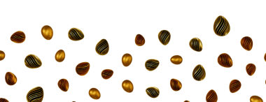 Lüks altın paskalya yumurtaları izole. 