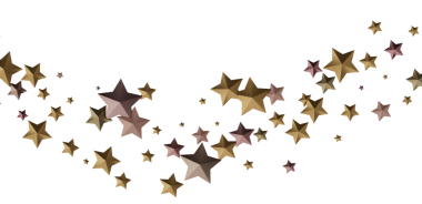 Altın ve Kahverengi 3D Yıldızlar Dağılmış Arkaplan