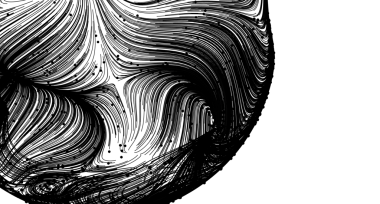 Soyut siyah beyaz girdap