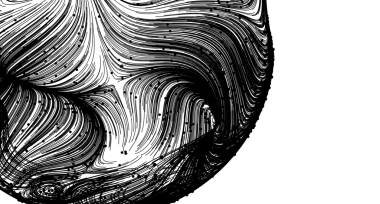 Soyut siyah beyaz girdap