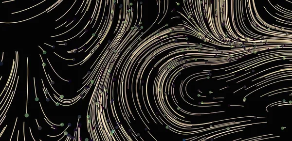 Girdap Çizgileri ve Noktaları Soyut