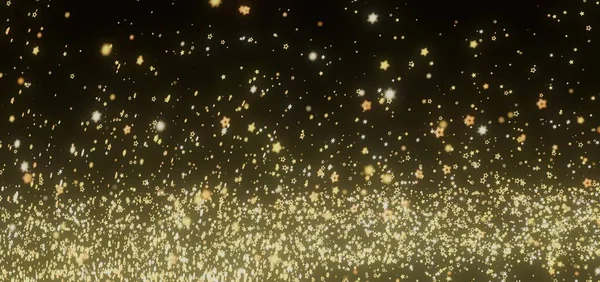 Altın Yıldızlı Gece Arkaplanı