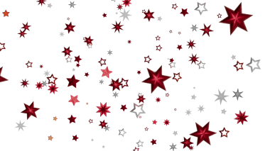 Kırmızı ve Gümüş Yıldızlar Şenlik Arkaplanı