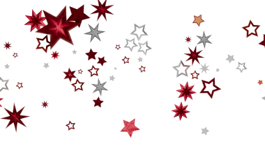 Kırmızı ve Gümüş Yıldızlar Şenlik Arkaplanı