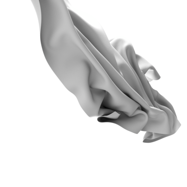 Pürüzsüz bir dokusu olan beyaz bir kumaş, koyu bir arkaplana karşı zarafetle akıyor ve örtüyor. Zarif kıvrımlar ve girdaplar büyüleyici bir soyut tasarım yaratır..