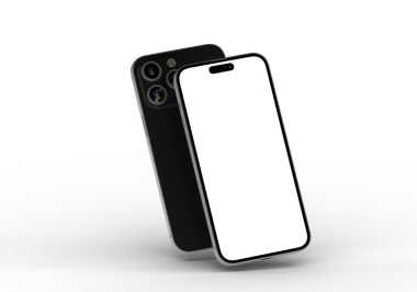 Modern Smartphone Mockup: Siyah iPhone 13 Pro Max