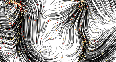 Altın Parıltılı Soyut Girdap Çizgileri