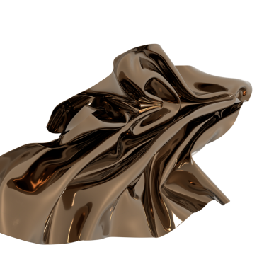 Soyut Kahverengi Metalik Kumaş Örtü