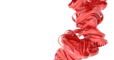 Soyut Kırmızı Girdaplar: Dinamik 3D Yapılandırma