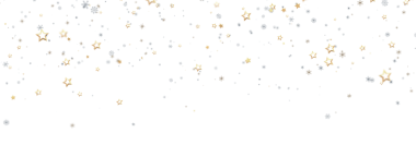 Beyaz Arkaplanda Düşen Altın ve Gümüş Yıldızlar