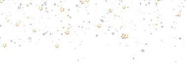 Altın ve Gümüş Yıldızlar ve Kar Taneleri