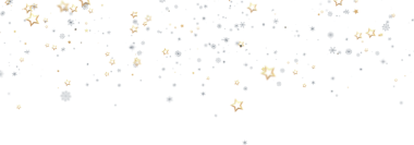 Beyaz Arkaplanda Düşen Altın ve Gümüş Yıldızlar