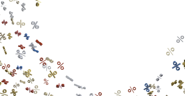 Yüzde 3D dijital alışveriş.