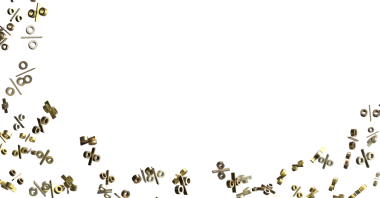 Satış simgeler 3d render havada yüzer