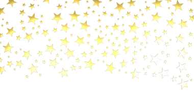 XMAS Stars - Altın madalyalı Banner. Parlayan toz ve yıldızlarla dolu neşeli bir sınır.. 