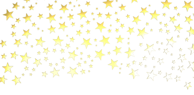 XMAS Stars - Altın madalyalı Banner. Parlayan toz ve yıldızlarla dolu neşeli bir sınır.. 