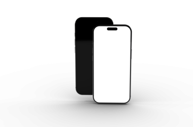 İki Siyah Akıllı Telefon Model, Boş Ekran