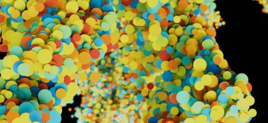 Renkli çember soyut arkaplan