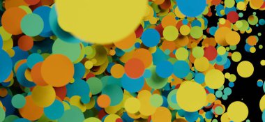 Renkli çember soyut arkaplan