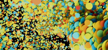 Renkli çember soyut arkaplan