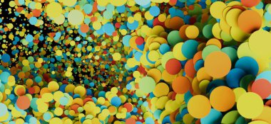 Renkli çember soyut arkaplan