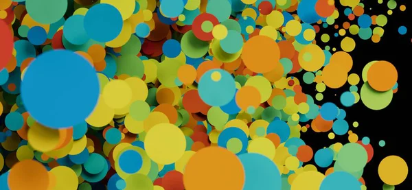 Renkli çember soyut arkaplan