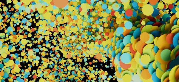 Renkli çember soyut arkaplan