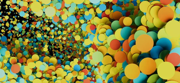 Renkli çember soyut arkaplan