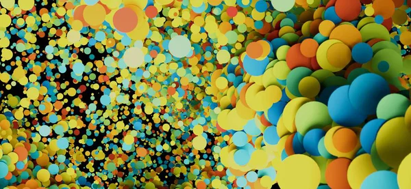 Renkli çember soyut arkaplan