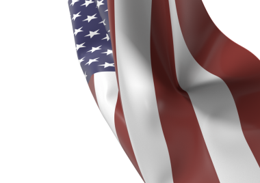 Amerikan Bayrağı Dalgalanması Yakın plan