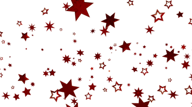 Beyaz zemin üzerine kırmızı yıldız